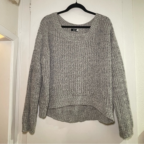 Cozy Gray Heather Oversized Sweater Size L - Picture 1 of 12